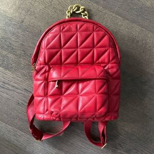 ✨Zara quilted backpack ✨ RED